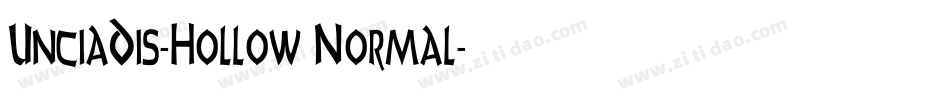 UnciaDis-Hollow Normal字体转换